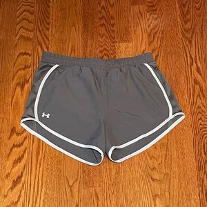 reebok gray athletic shorts size small
